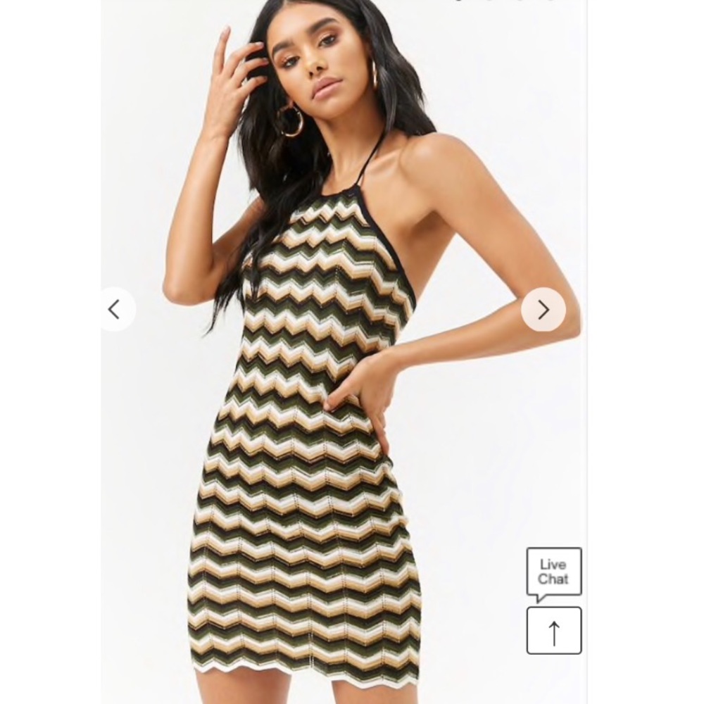 NWOT Striped bodycon dress